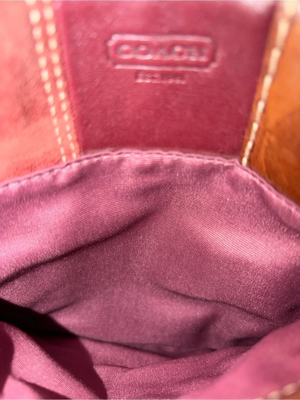 COACH Patchwork Leather Crossbody Bag - Multicolor- Certificate of Authenticity